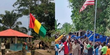 Tensions frontalières entre la Guinée et le Libéria : les drapeaux hissés dans une zone disputée
